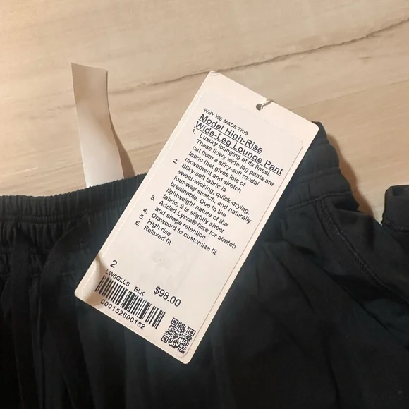 NWT Lululemon Modal HR wide leg - Picture 2 of 4